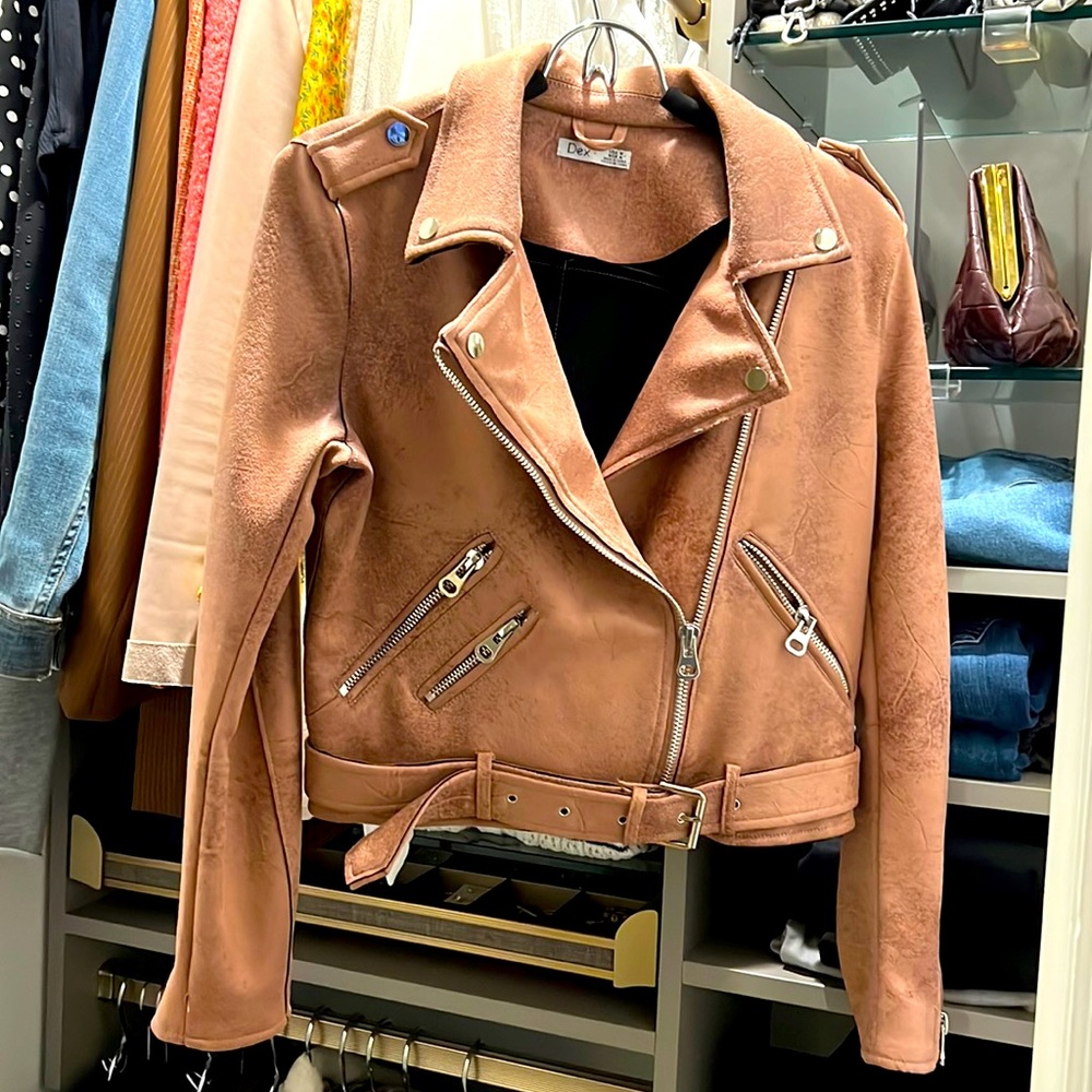 Dex - Boutique - pink leather motorcycle jackets M